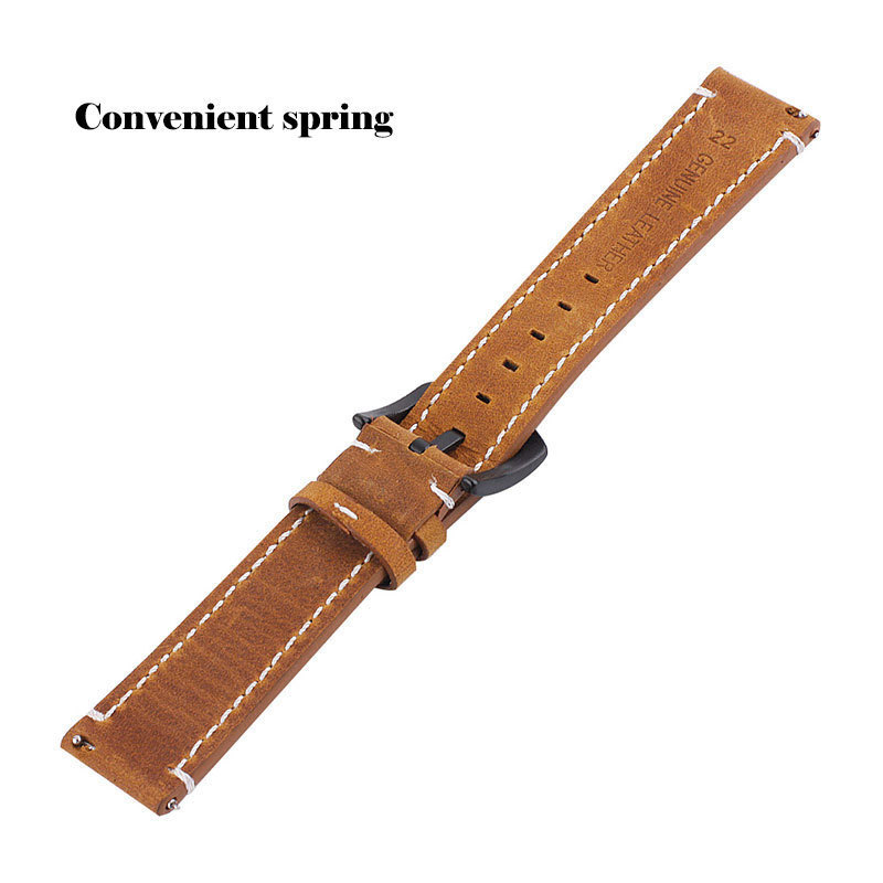 Watch Bands UTHAI P18 Geniune Highend retro Calf Leather Watchbands18mm 20mm 22mm Watch Strap For Watch Strap For Huawei Watch 230729