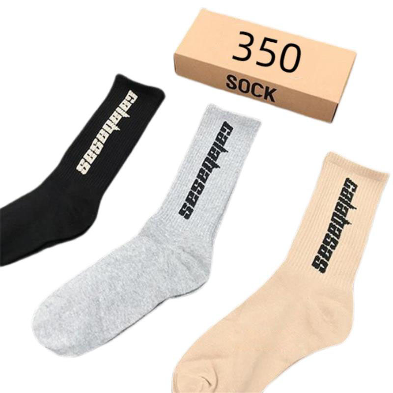 200pcs Mens Socks SEASON 6 CALABASAS Skateboard Fashion Mens Letter Printed Socks Sports Socks Sockings Hip Hop Neutral Letter medium tube cotton sock
