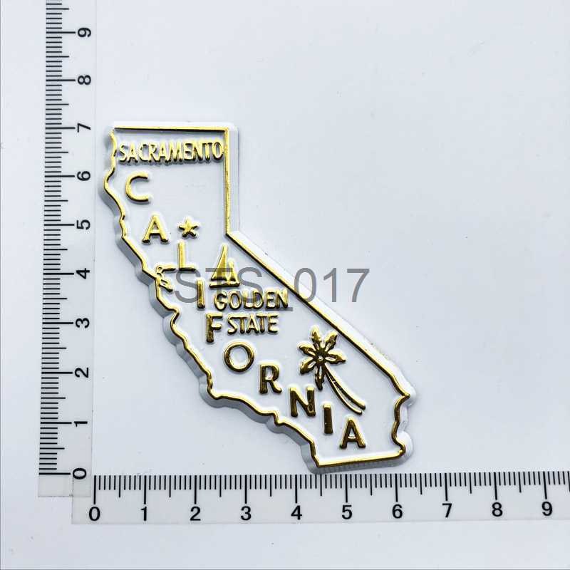 Fridge Magnets USA New Material Refrigerator Magnets Washington California Ohio New Mexico Wyoming Michigan Iowa Home Decor Map x0731