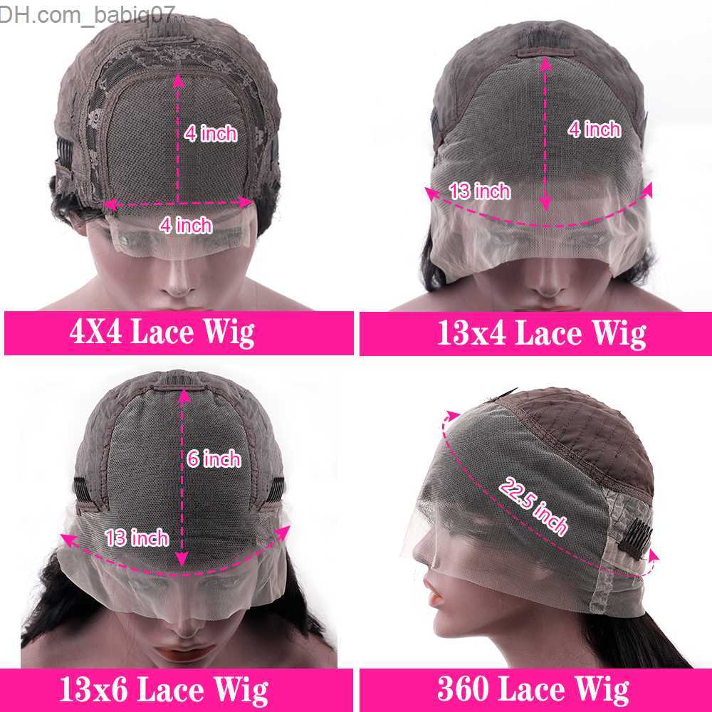 Synthetic Wigs 30 36 Inch Body Wave Lace Front Human Hair Wigs Brazilian Transparent Lace Frontal Wig Loose Water Wavy for Women Z230801