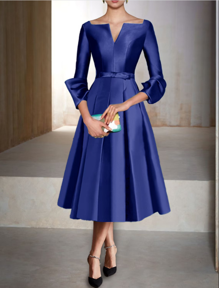 Elegant Short Green Satin Mother of the Bride Dress A-Line V-Neck Pleats Godmother Dresses Formal Party Gown Pleats La madre del vestido de novia Wome