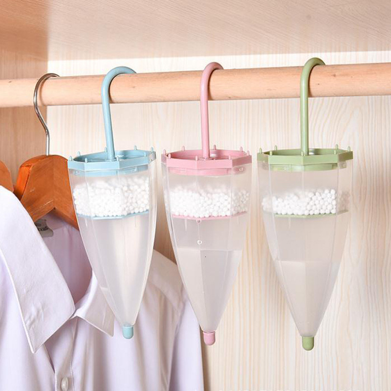 Other Home Garden 1Pcs Umbrella Shape Wardrobe Dehumidifier For Home Hanging Clothes Dryer With Moisture Proof Desiccant Reusable Absorber Box 230731