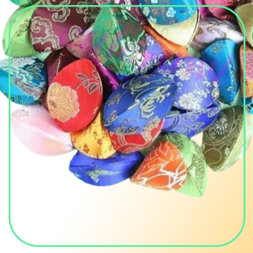 New 10pcs Silk Fortune Coin Purse Mix Color Case Squeeze Chinese Ring Bag28513748260