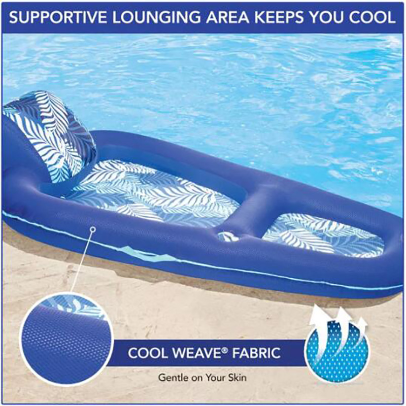 Luxurious Oversized Recliner Adult Recliner Tanner Pool Float, Blue