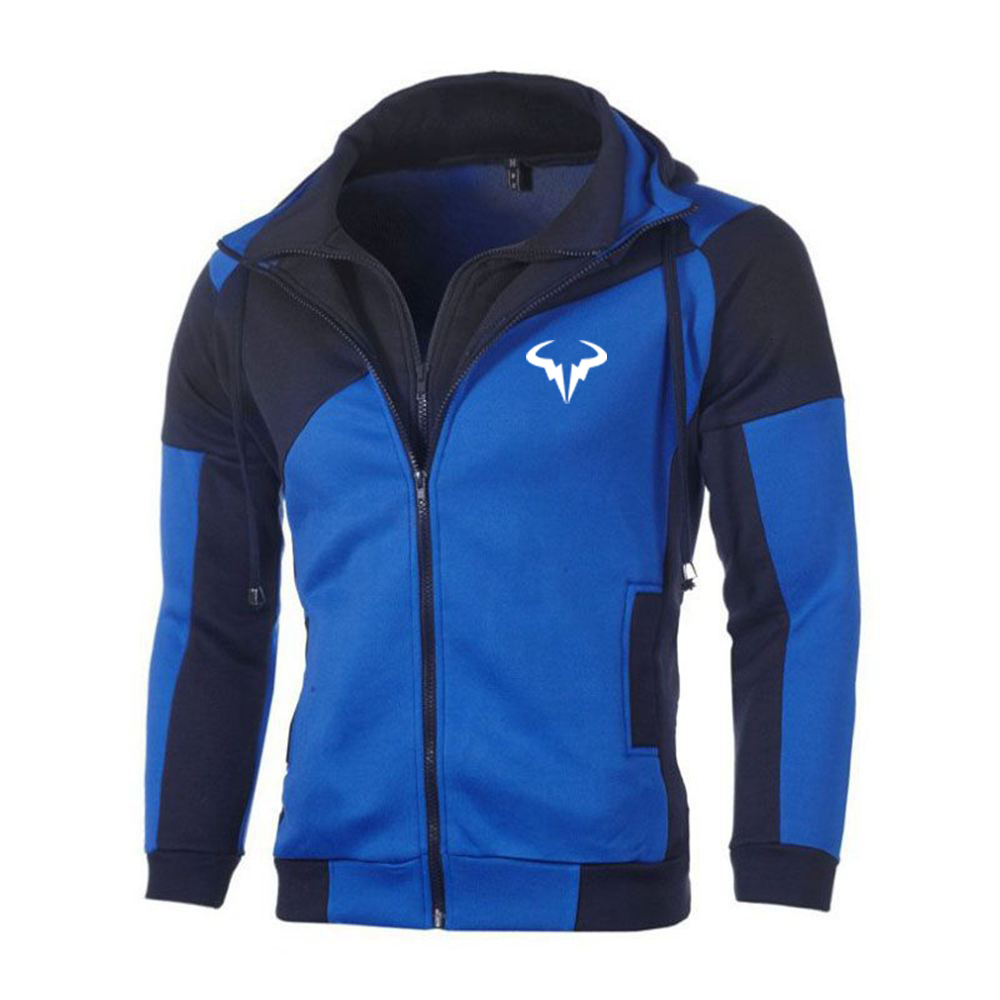 Mens Jackets Rafael Nadal Tennis Player Oversized Zip Up Hoodie Hooded Sweatshirt Pocket Long Sleeve Pullover Clothes 230731