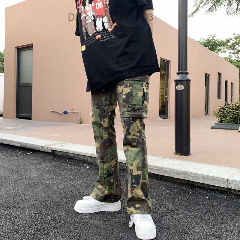 Men's Pants 2023 Y2K street clothes camouflage Catsuit cargo pants men's clothing sports pants men's joggers casual pants Moda Hombre Z