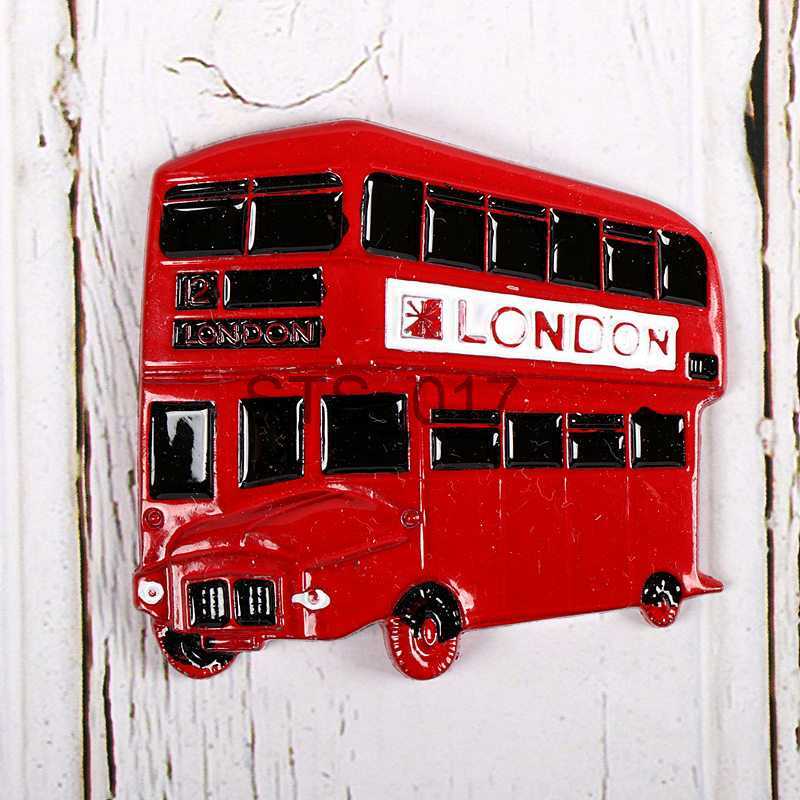 Fridge Magnets Souvenir Country Fridge Magnets London French Tower British Bear Malaysia Indian Decoration Refrigerator Metal Magnet Pays x0731