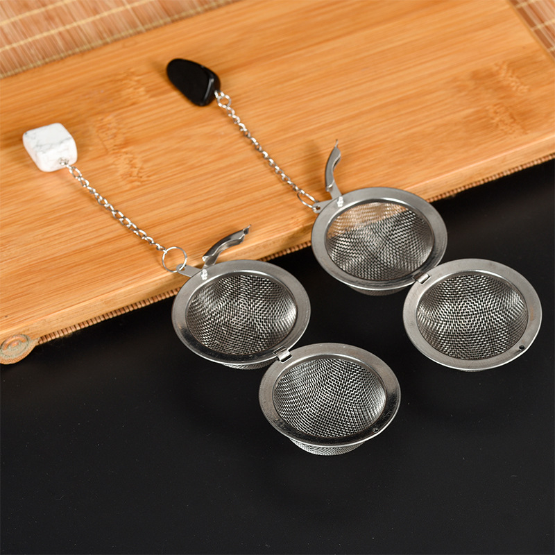 Crystal Stone Mesh Tea Strainers Tea Ball Coffee Vanilla Spice Filter Diffuser Tea Infuser Teaware Accessories
