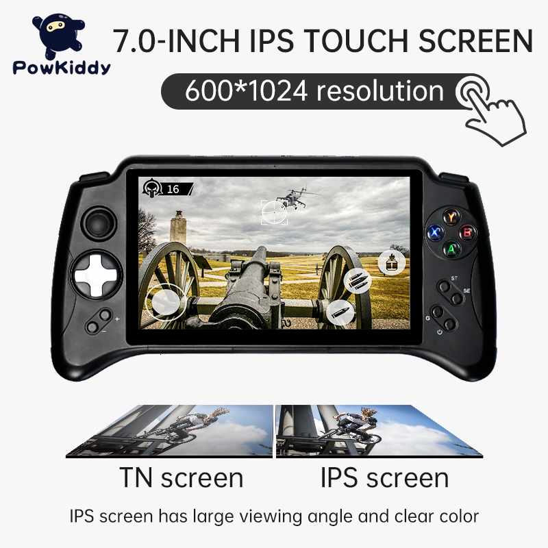 Portable Game Players POWKIDDY X17 Android 7 0 Handheld Console 7 inch IPS Touch Screen MTK 8163 Quad Core 2G RAM 32G ROM Retro 230731