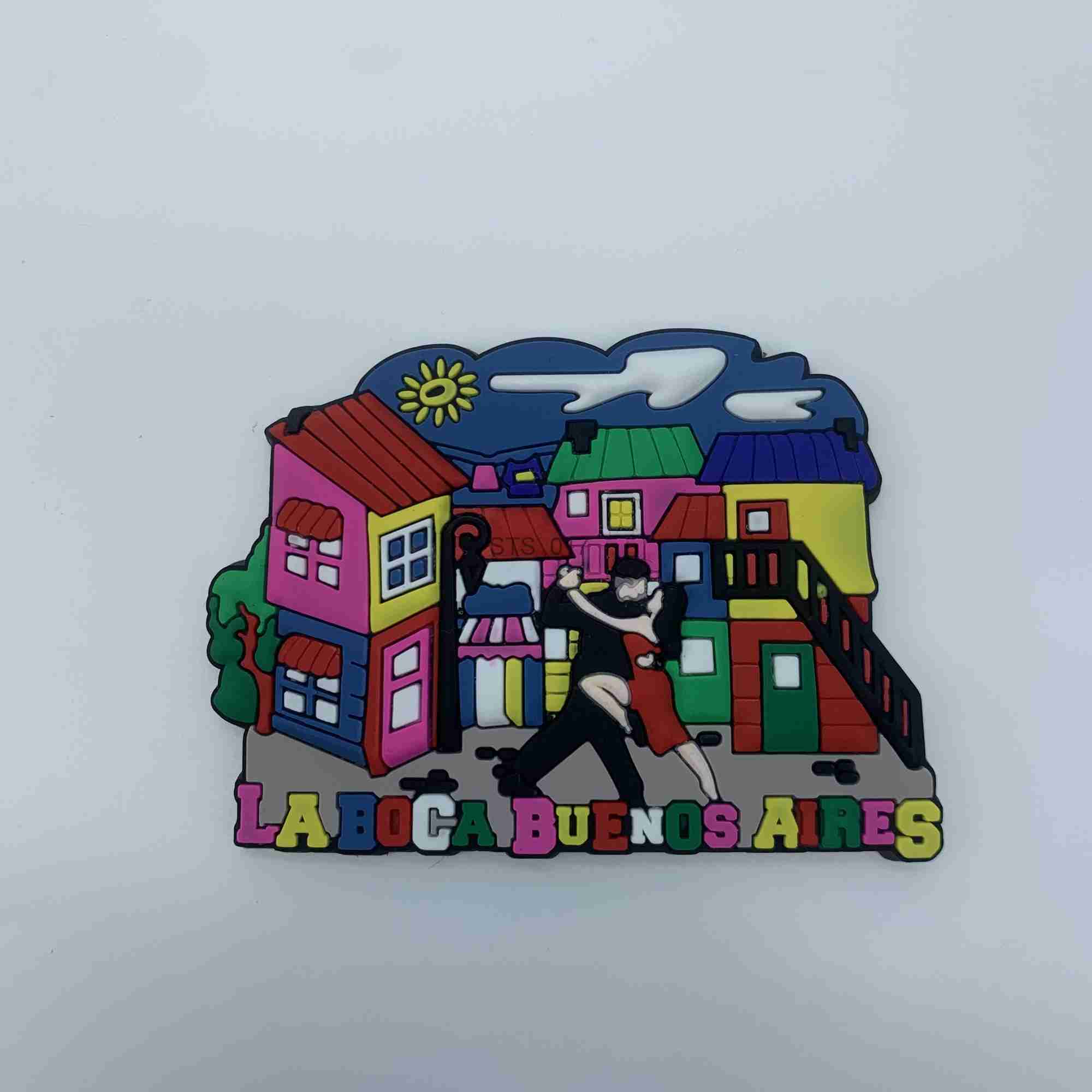 Fridge Magnets Argentina USA Malaysia Finland Iceland Rubber Fridge Magnet Tourist Souvenirs Refrigerator Stickers Travel Gift x0731