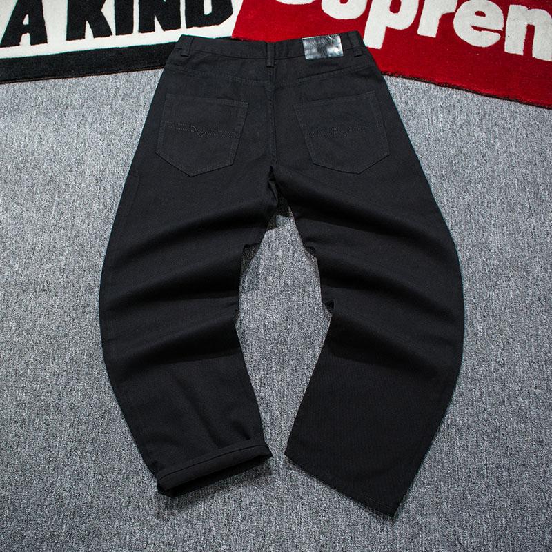 Men's Jeans Streetwear Hip Hop Baggy Oversized Pants Men Loose Black Jean Homme Large Size Straight Skateboard Trousers 42 44 46
