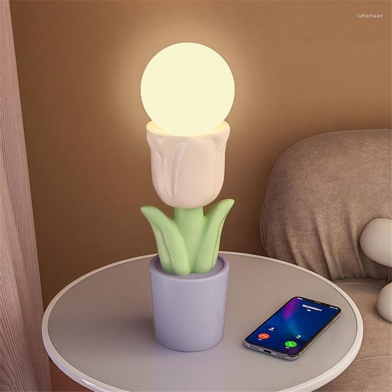 Lamps Floor Home Decor Led For Living Room Bedroom Bedside Lamp Ambient Light Sofa Side Resin Crafts Tea Table Standing Lights s