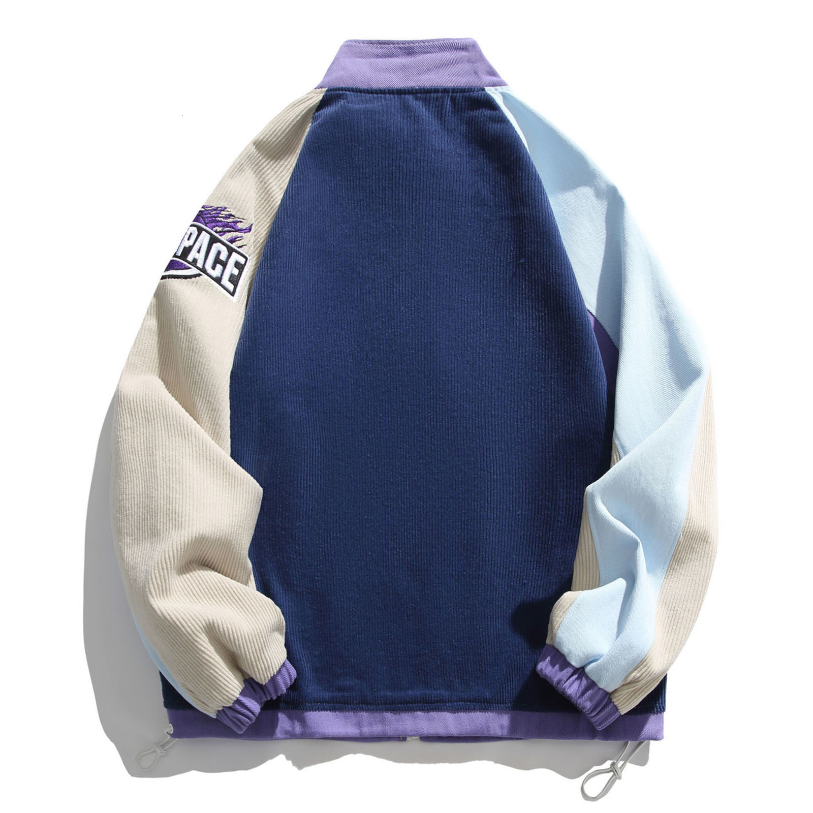 Mens Jackets Japanese Cartoon Embroidered Jacket Men Spring Patchwork Color Block Varsity Harajuku Unisex Baseball Bomber Coat 230729