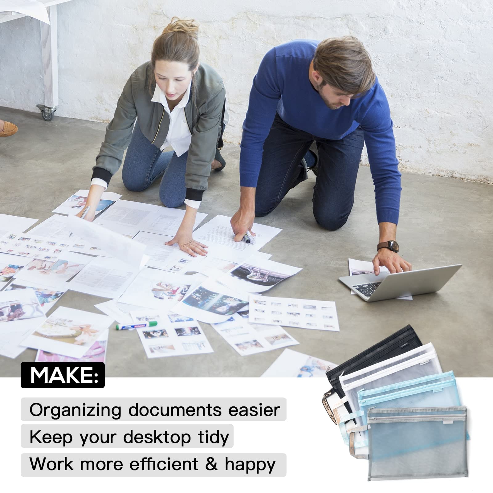 Update Wholesale Zipper Nylon File Folders A4 Organizer Clearly Visible Mesh Zip Bag Double Layered Plastic Document Pouch Suitable For School Office 
