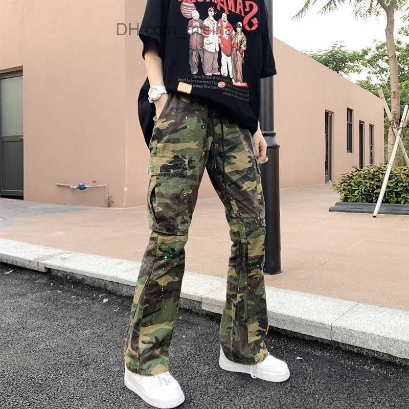 Men's Pants 2023 Y2K street clothes camouflage Catsuit cargo pants men's clothing sports pants men's joggers casual pants Moda Hombre Z