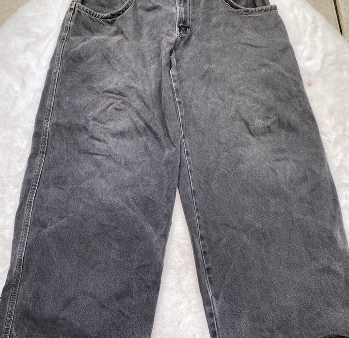 Men's Jeans Y2k Jeans Streetwear Hip Hop Skull Graphic Retro Baggy Jeans Black Pants Harajuku Fashion Gothic High Waist Wide Leg Trouser 230729