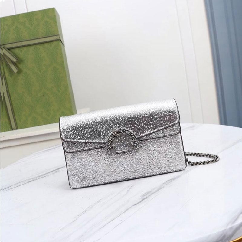 Designer Shoulder Bag Tote Dionysia Bag Two sizes2023 Fashion brand purse Vintage Women's crossbody Bag Silver leather handbag