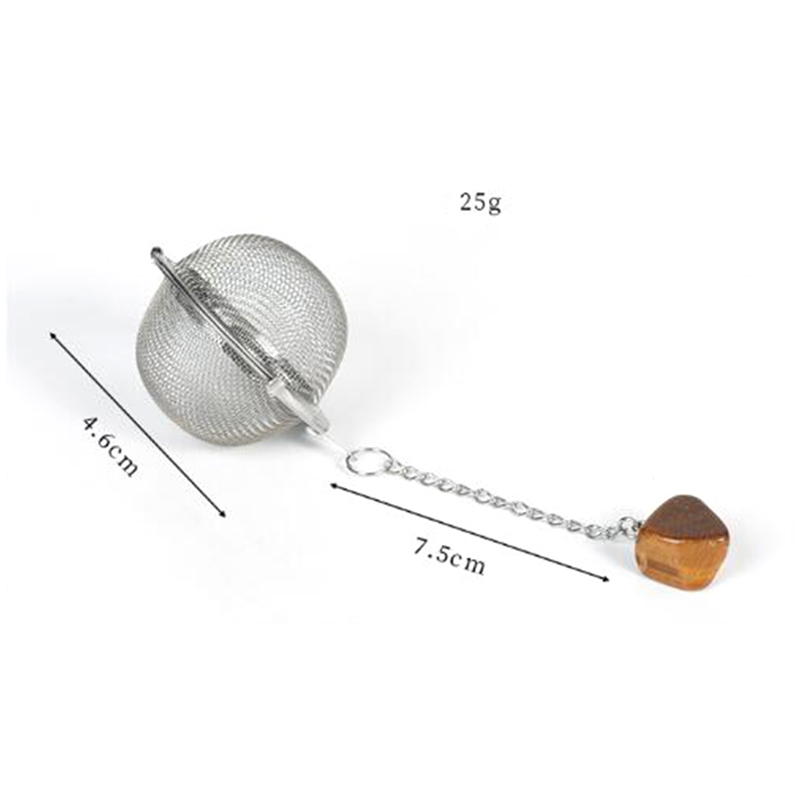 Crystal Stone Mesh Tea Strainers Tea Ball Coffee Vanilla Spice Filter Diffuser Tea Infuser Teaware Accessories