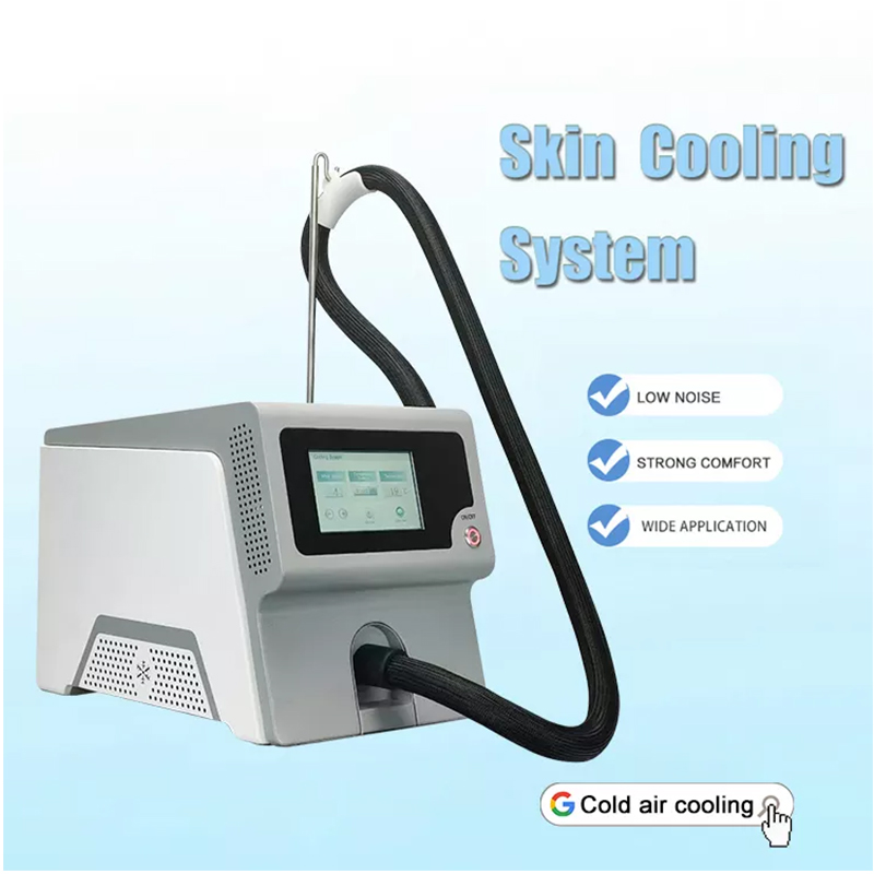 2025 Chiller Skin Cooling Machine Cold Air Tattoo Removal Pain Reliever Laser Treatment With High Quality