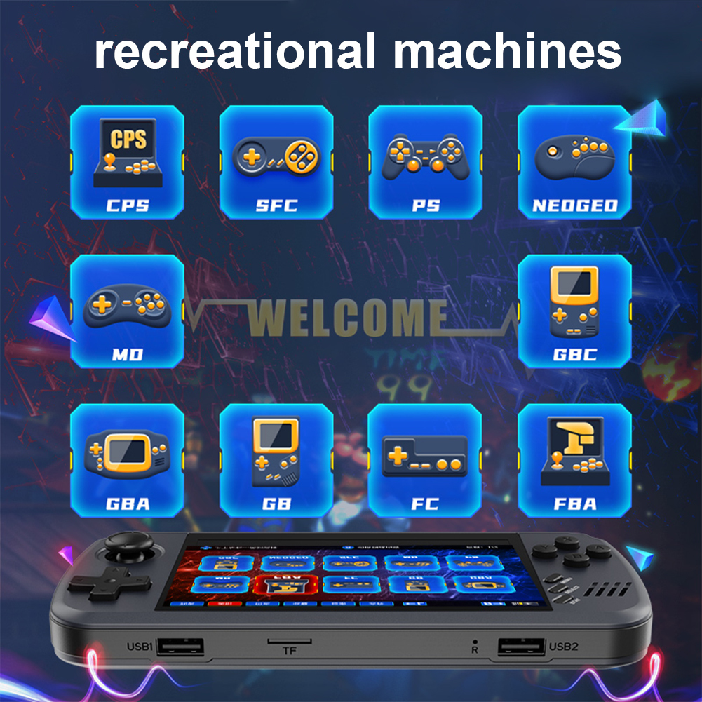 Portable Game Players Powkiddy X39 Pro Handheld Console IPS Screen ATM7051 Chip Video Children s Gift Support 2 230731