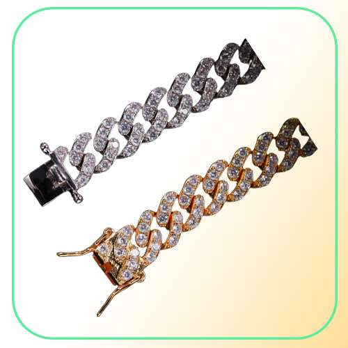 Fashion Womens Anklets Bracelet Iced Out Cuban Link Chain Anklet Bracelets Gold Silver Pink Diamond Hip Hop Jewelry