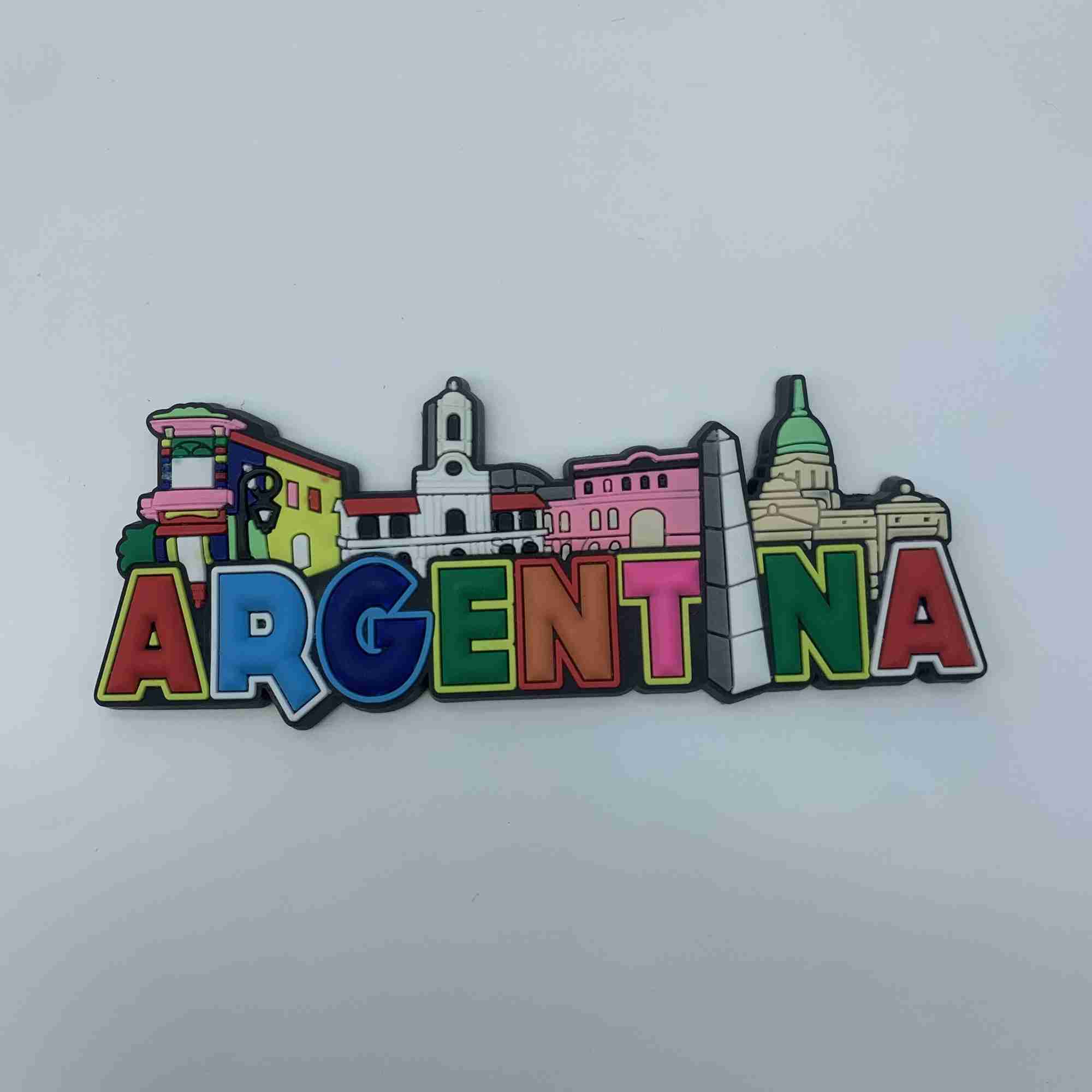 Fridge Magnets Argentina USA Malaysia Finland Iceland Rubber Fridge Magnet Tourist Souvenirs Refrigerator Stickers Travel Gift x0731
