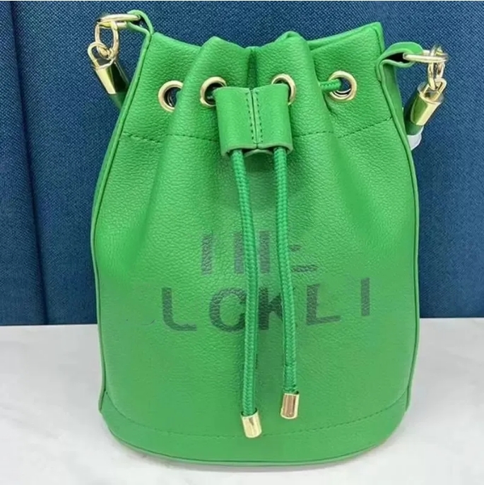 New Women's Luxury leather Bucket Bag Luxury designer marc tote Classic drawstring Shoulder Fashion purse Bucket Top Tote Crossbody bag Unisex bag