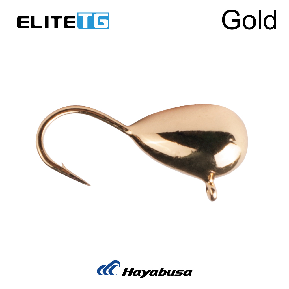 Fishing Hooks Elite TG 10pcs Gold Copper Tungsten Ice Tear Drop Jig 27mm50mm Hook Winter Bait 230729