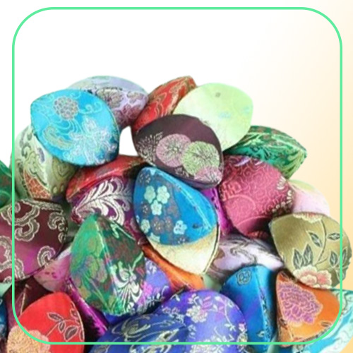 New 10pcs Silk Fortune Coin Purse Mix Color Case Squeeze Chinese Ring Bag28513748260
