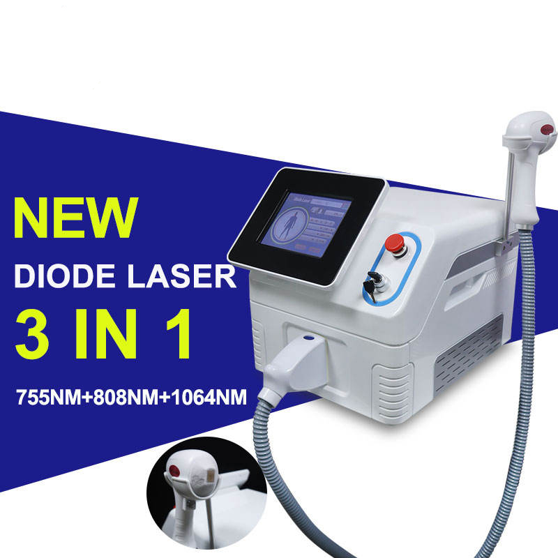 2023 diode laser hair removal skin rejuvenation machine 755nm 808nm 1064nm laser machine nose hair reduction treatment painless equipment