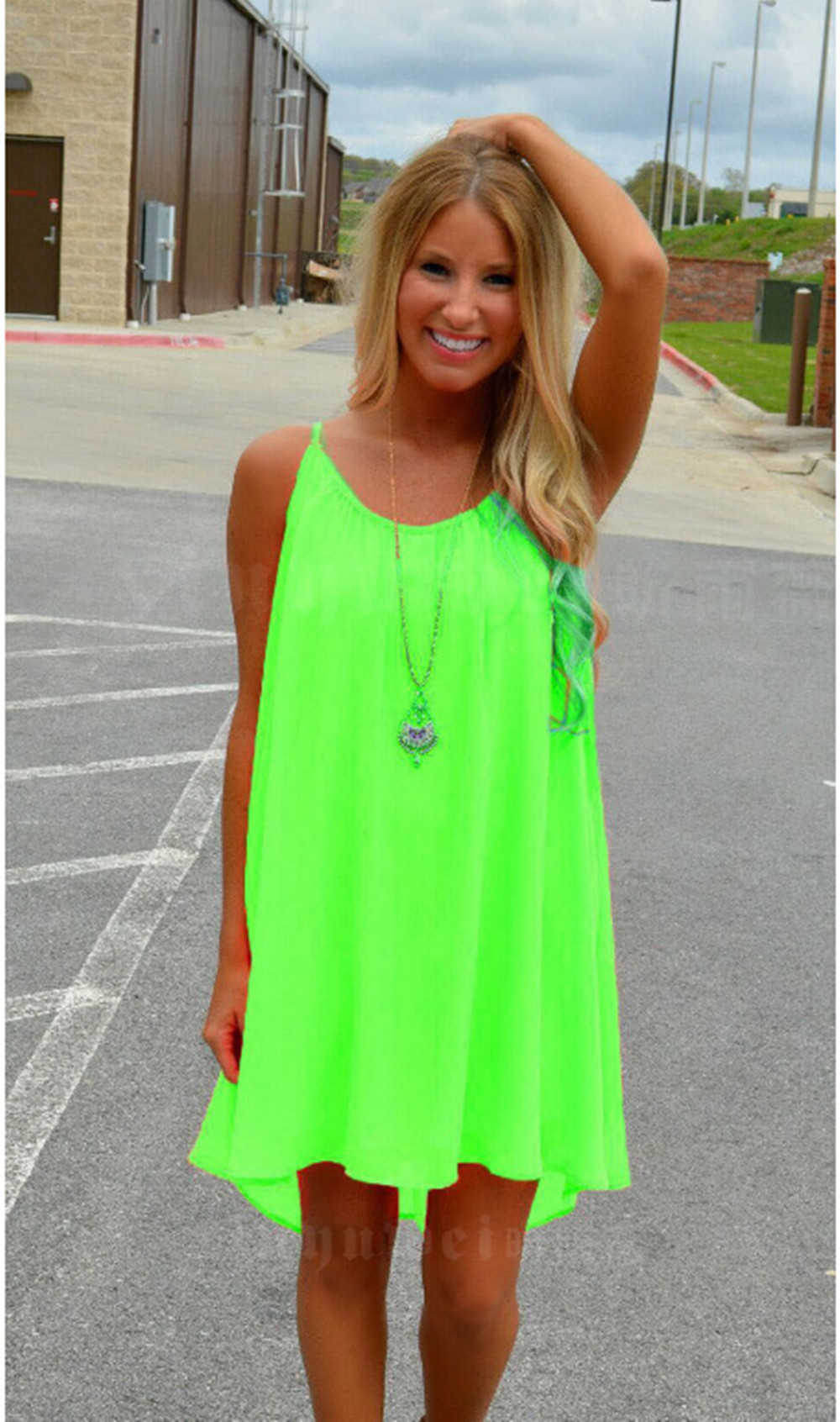 Designer dress women women's Clothing designer dress womens Sexy halter mesh patchwork backless chiffon dresses pure color tiered skirt women