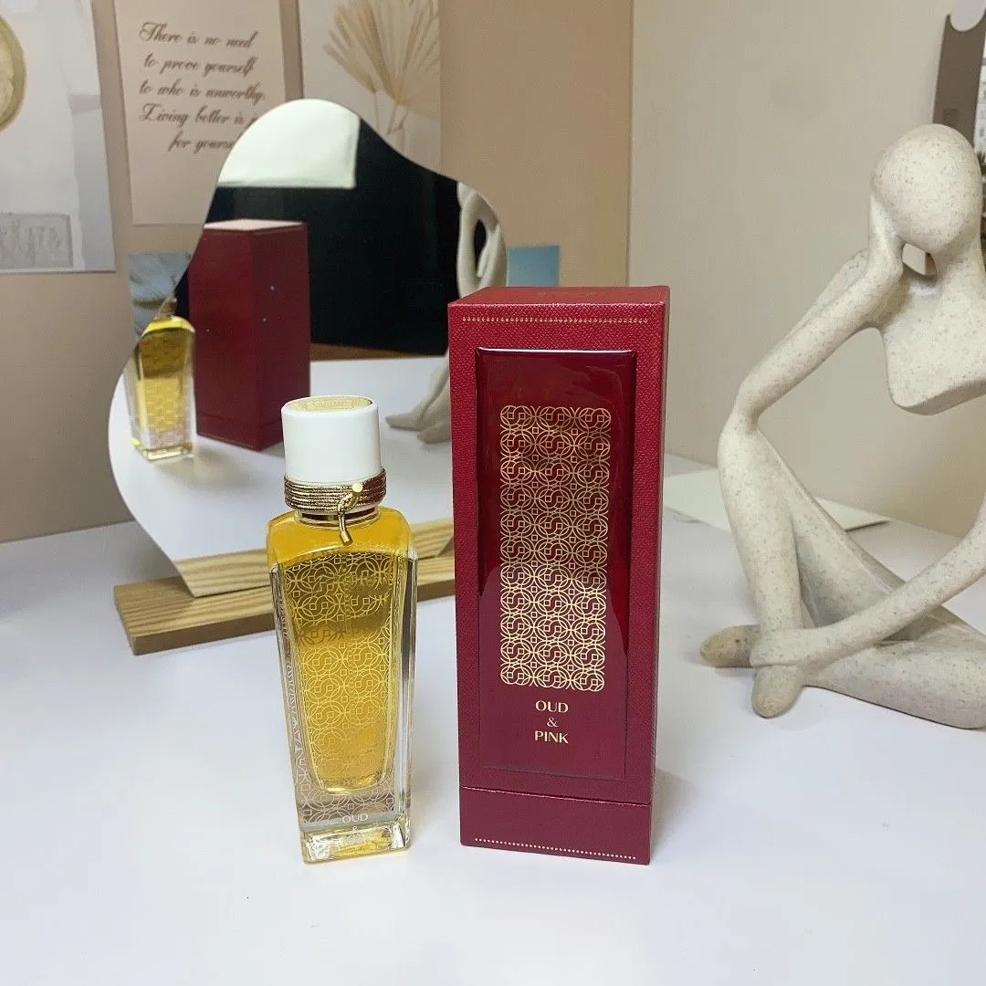 Designer Perfume Perfumes OUD AMBRE SANTAL MUSC ROSE PINK Ml Rose Oud Wood Fragrance Unisex Spray Long Lasting Smell