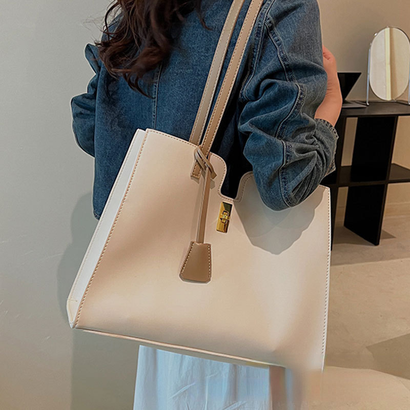9A pu Leather large capacity Women's Handbag Luxury designer high quality cowhide briefcase shoulder bag