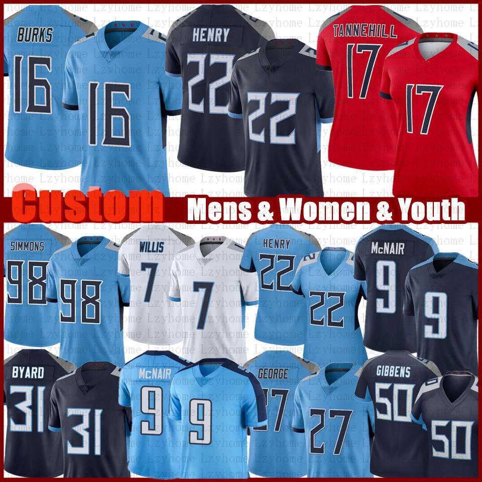 8 Will Levis 22 Derrick Henry Treylon Burks Custom Football Jerseys Corey Levin Jeffery Simmons Kevin Byard Peter Skoronski Eddie George Steve McNair Ryan Tannehill, Women
8 Will Levis 22 Derrick Henry Treylon Burks Custom Football Jerseys Corey Levin Jeffery Simmons Kevin Byard Peter Skoronski Eddie George Steve McNair Ryan Tannehill, Women