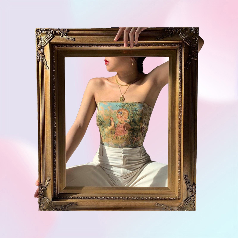 Summer Women039s Sexy OffShoulder Tube Tanks New Strapless Backless Printing Tank Vests Tops Women Party Club Wear