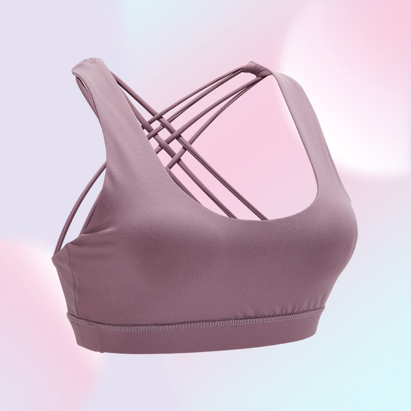 Women039s sports bra shirt yoga gym vest pushups fitness tops sexy lingerie ladies tops shockproof shoulder strap bra