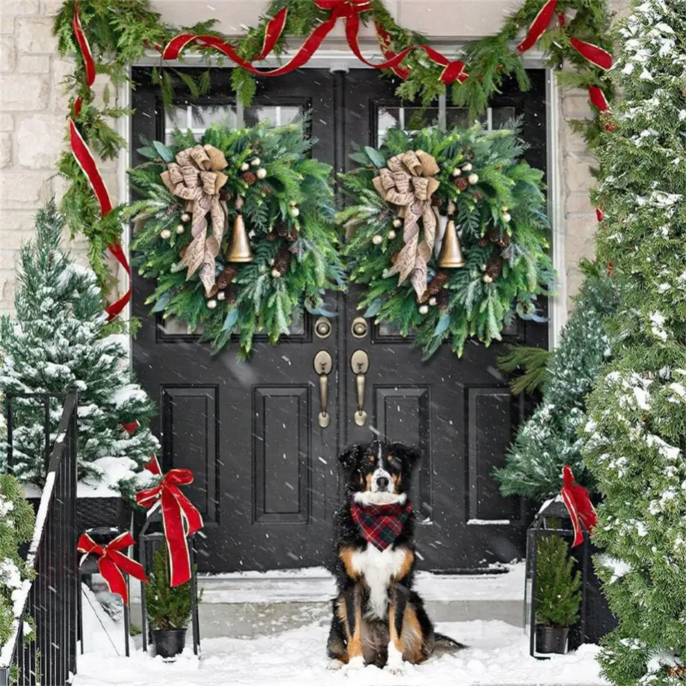 Decorations Carol and Tree Cone Pine Needle Merry Garden Decoration Celebration Christmas New Year 2024 Navidad 231101
