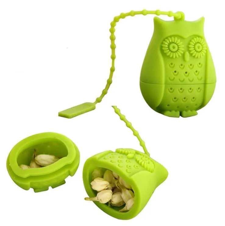 Silicone Owl Strainer Cute Bags Food Grade Creative Loose-Leaf Tea Infuser Filter Diffuser Fun Accessories Fy5568 1101