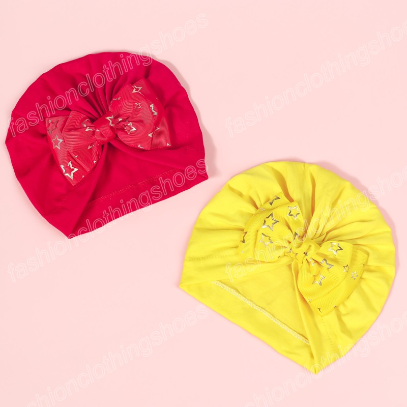 Baby Headband hats Summer Cute Floral Bows Baby Girl Headbands Elastic Bowknot Newborn Hair Band Turban Set Hair Accessories