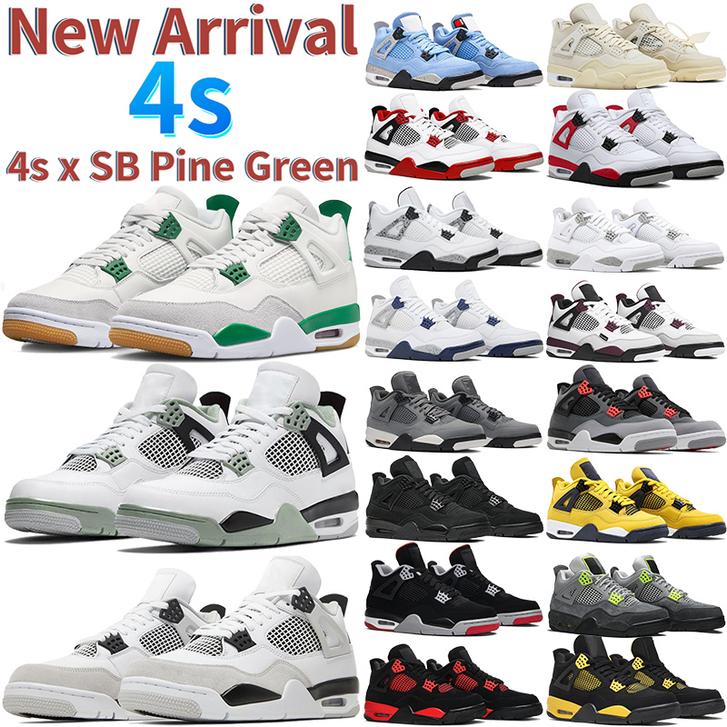 4s x SB Pine Green Basketball Shoes jumpman 4 OG Men Women Sneakers Designer Shoe Military Black Cat Seafoam University Blue Bred Trainers Mens Womens Sports Sneaker
4s x SB Pine Green Basketball Shoes jumpman 4 OG Men Women Sneakers Designer Shoe Military Black Cat Seafoam University Blue Bred Trainers Mens Womens Sports Sneaker