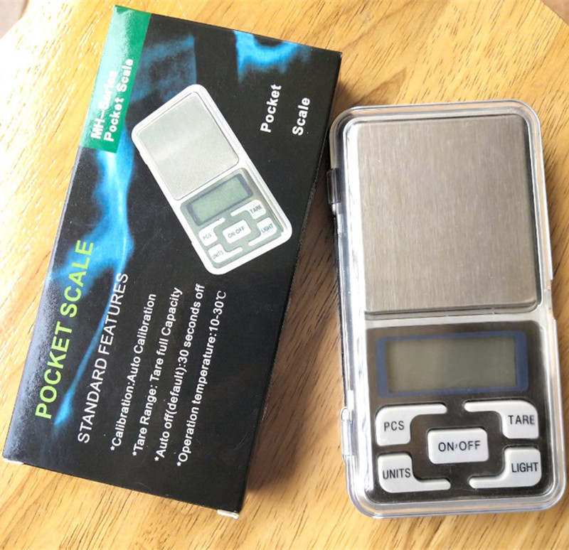 Hot Mini Electronic Digital Scale Kitchen Scales Jewelry weigh Scale Balance Pocket Gram LCD Display Scale With Retail Packing 500g/0.01g 300g/0.01g 2