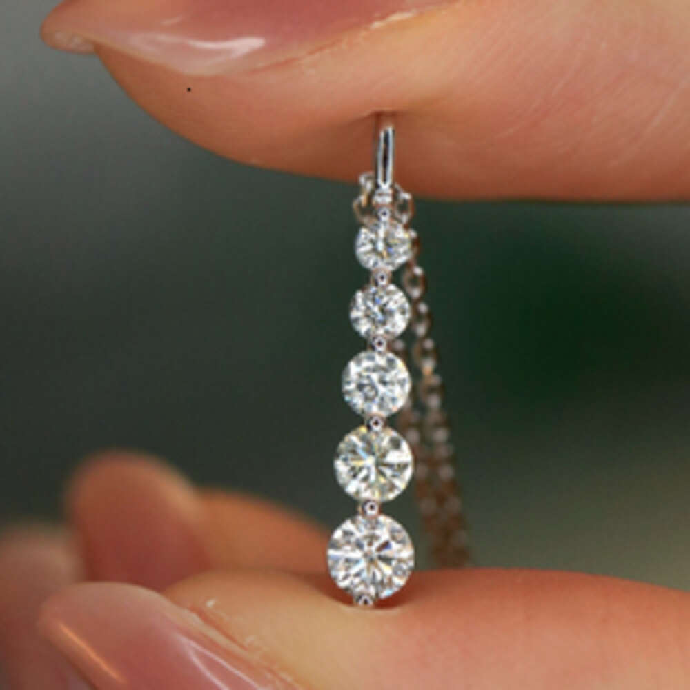 Lab Grown Moissanite Diamond Wholesale Everyday 925 Silver Flower Stud Destiny Jewellery