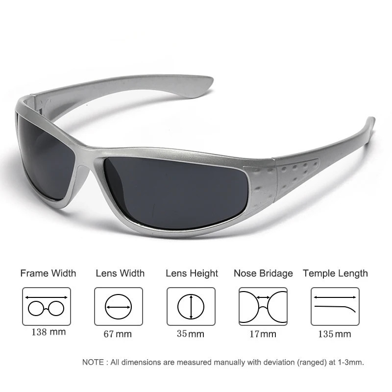 Sunglasses Frames Emosnia Y2K Punk Sports Eyeglasses Goggle Men Women Outdoor Vintage Sun Glasses Fashion Cycling Eyewear UV400 231101