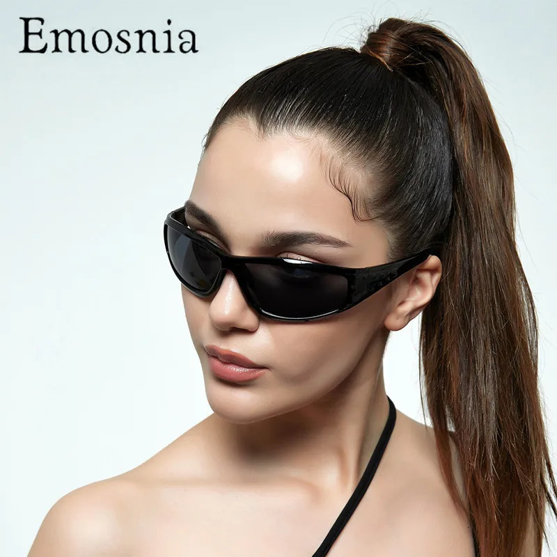 Sunglasses Frames Emosnia Y2K Punk Sports Eyeglasses Goggle Men Women Outdoor Vintage Sun Glasses Fashion Cycling Eyewear UV400 231101