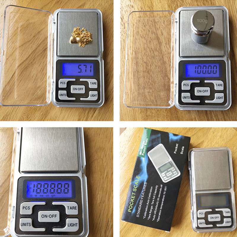 Hot Mini Electronic Digital Scale Kitchen Scales Jewelry weigh Scale Balance Pocket Gram LCD Display Scale With Retail Packing 500g/0.01g 300g/0.01g 2