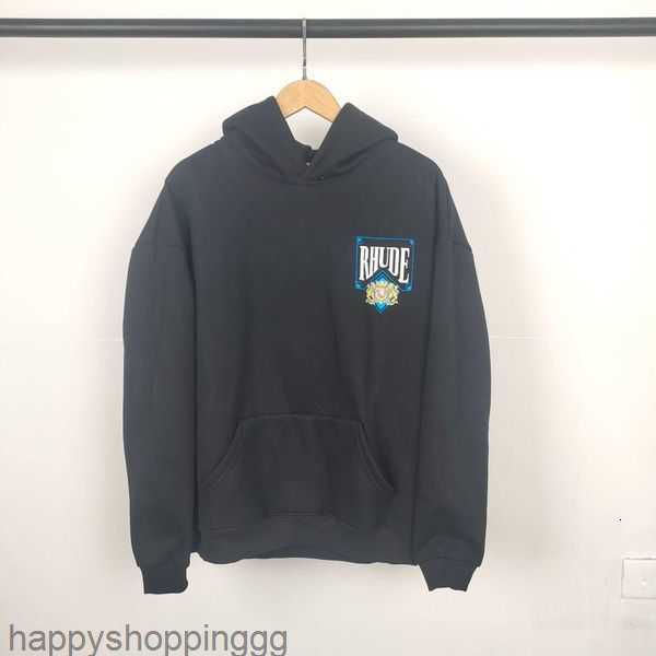 Rhude Autumn and Winter Crown Print Loose Plush Set Hooded Sweatpants for Men Women Jackets Coats 175EB, Red pants 
Rhude Autumn and Winter Crown Print Loose Plush Set Hooded Sweatpants for Men Women Jackets Coats 175EB, Red pants