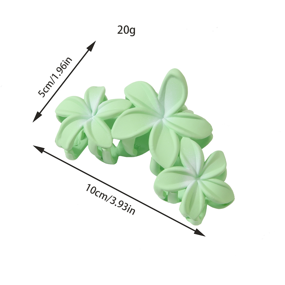 Candy Color Frangipani Hawaiian Flower Hair Clips for Women Hair Claw Clips Suit Thin Hair Large Claw Clips Beach Tropical Hair Accessories for Girls 