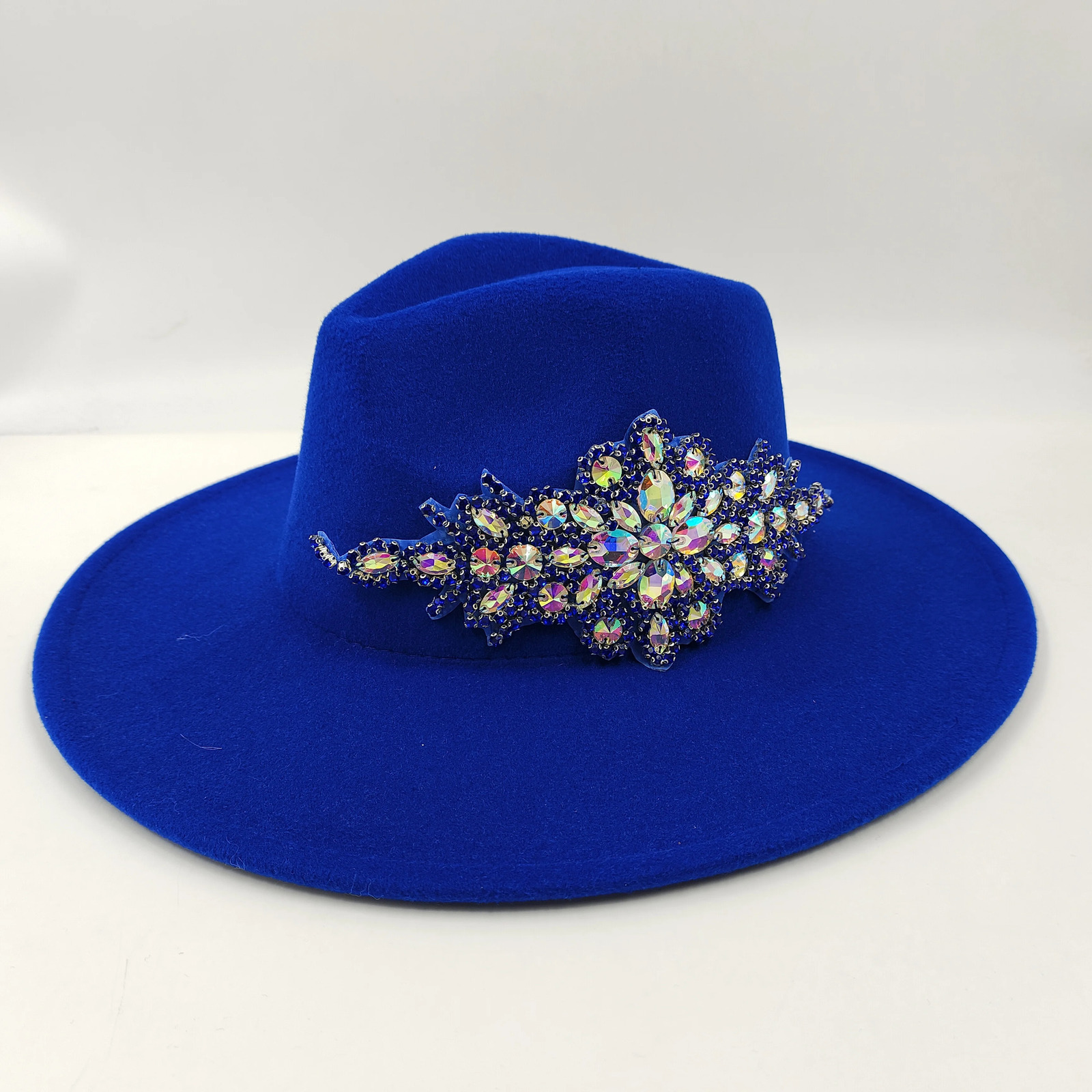 Wide Brim Hats Bucket women fedora diamond hat large brim men unisex bowknot jazz for and wholesale price cowboy 231101