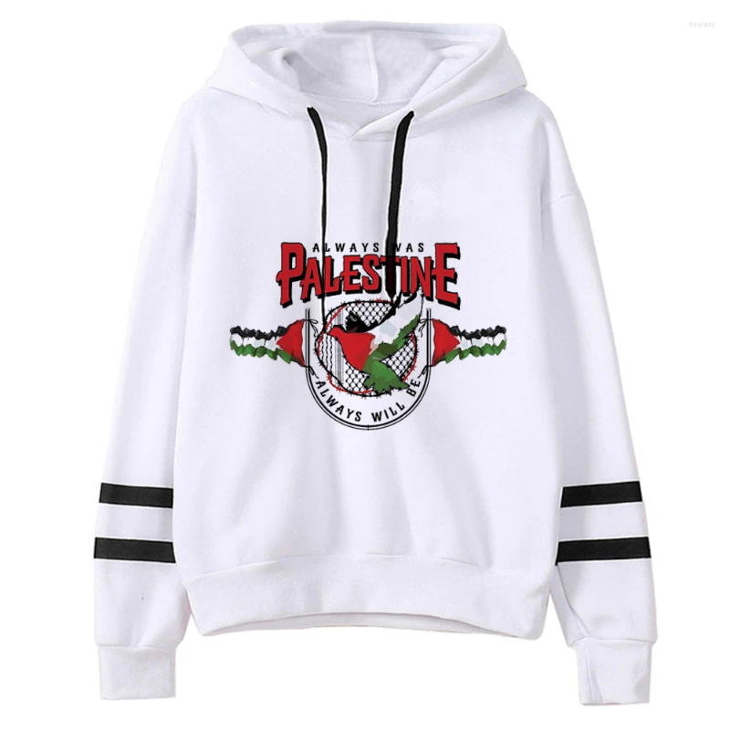 Women's Hoodies Palestine Women 2023 Kawaii Korean Style Hoddies Graphic Clothes
