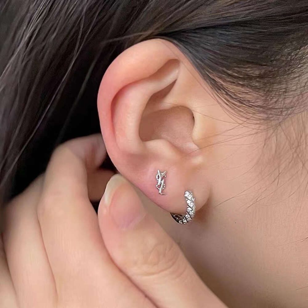 Ins Style Earnings Sparkly Moissanite Diamond